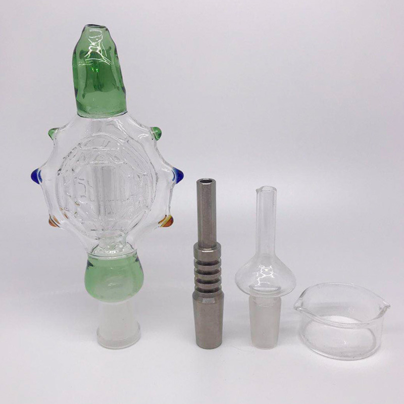 

Glass cigarette set NC combination 14mm tortoise glasses pipe