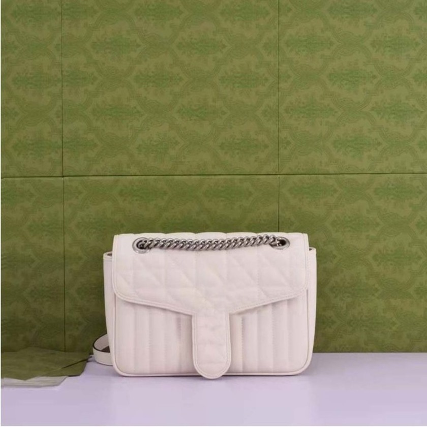 

20% off sitewide 2022 Top Design Luxury Bags luxury accessories straddle women's small square chain cute and versatile bag, White