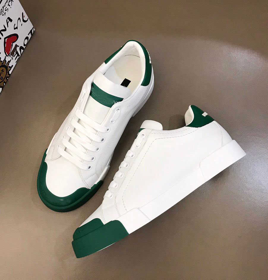 2022 Luxury Designer 22s / s White Leather Calfskin Napa Portofino Sneakers de haute qualité confortable Chaussures de marche décontractées de sp