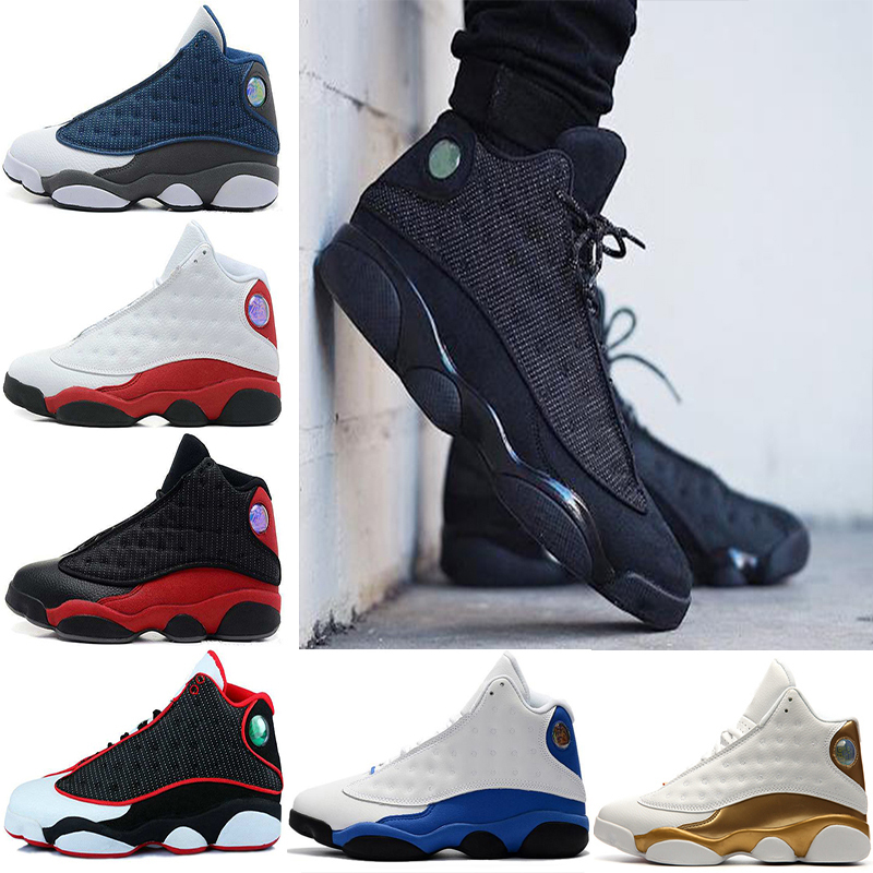 

High quality 13 basketball shoes 14 DMP Defining Moments Pack men white gold sports Sneaker Athletics size 41-47, Bred
