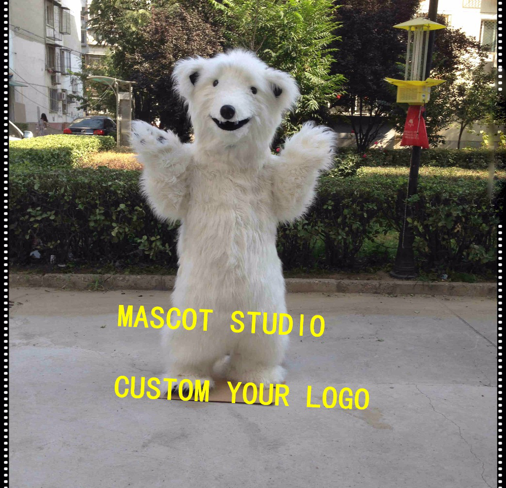 

polar bear mascot costume custom fancy costume anime kit mascotte theme fancy dress carnival costume 41845, Grey