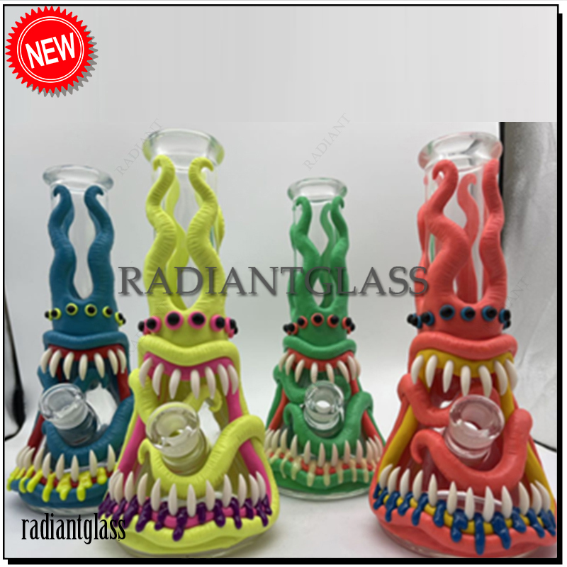 

Hookah 12" Big Thick Glass Eye Monster Beaker Glass Halloween Style 3D Bongs with 18mm/14mm Diffused Downstem