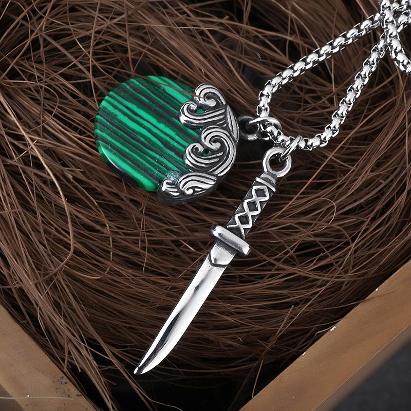 

Pendant Necklaces Men's Stainless Steel Templar Knight Samurai Necklace Party Fashion Jewelry Gift For HimPendant