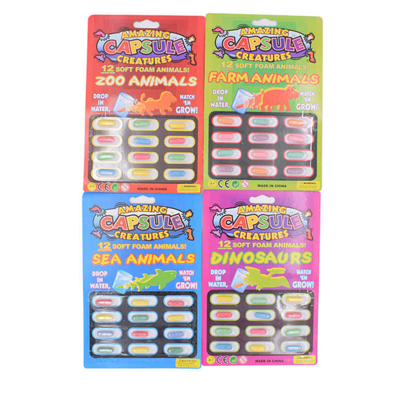 

Creative New Exotic Magic Soft Baby Cognition Early Educational Kids Cartoon Dinosaur Bath Toy Grow Capsule