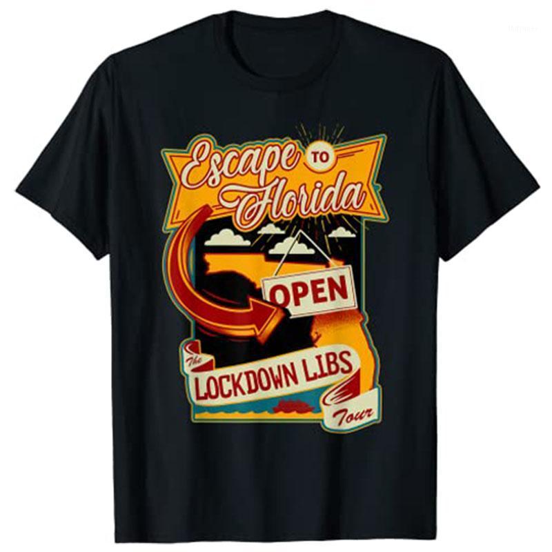 

Men' T-Shirts Ron DeSantis Escape To Florida Vinatge Funny T-Shirt, Yellow