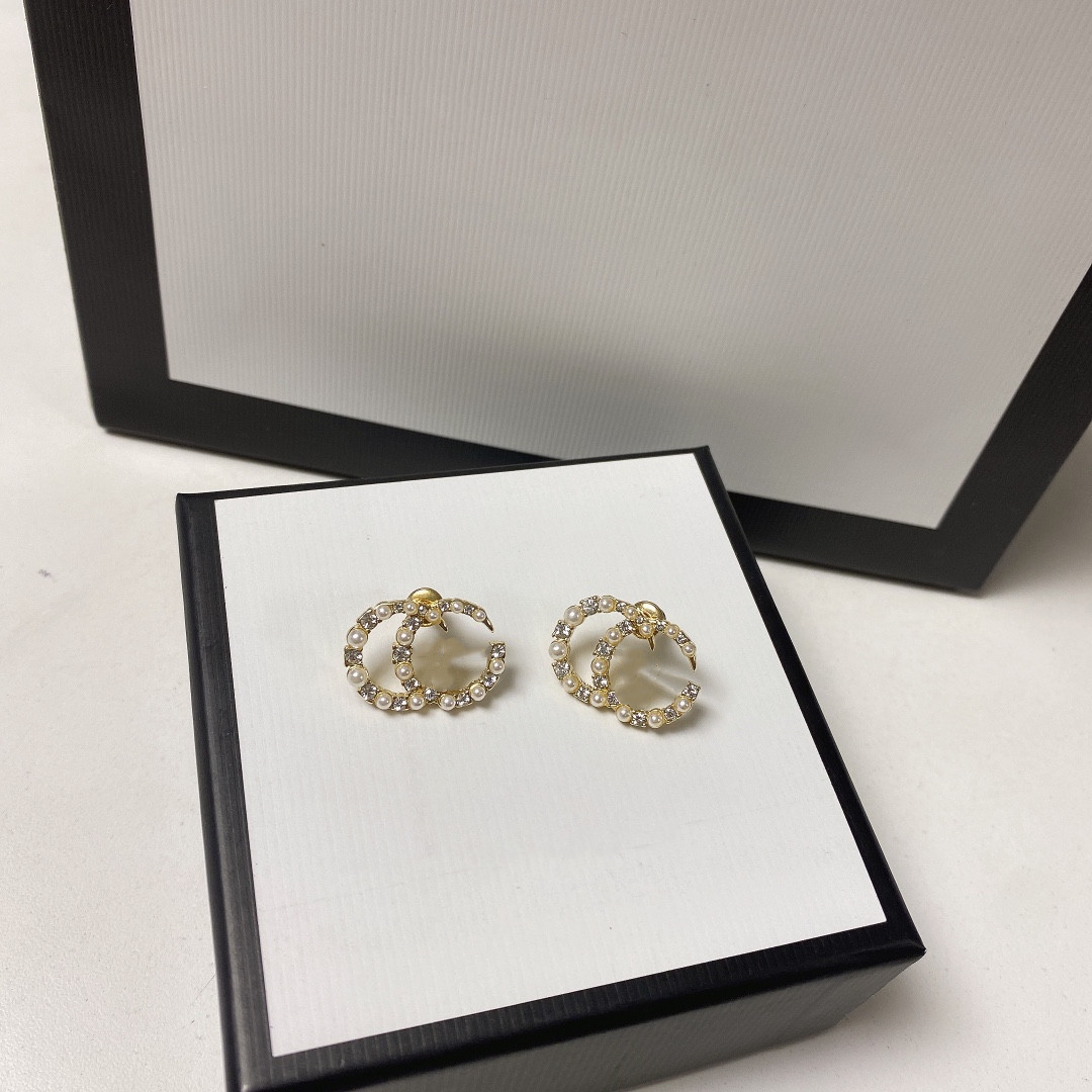 Designer New Fashion Letter Stud Earrings Female Designer Pearl Earrings Female G Women's First Choice New Boutique Accessories Gifts for Gi-image-782913931