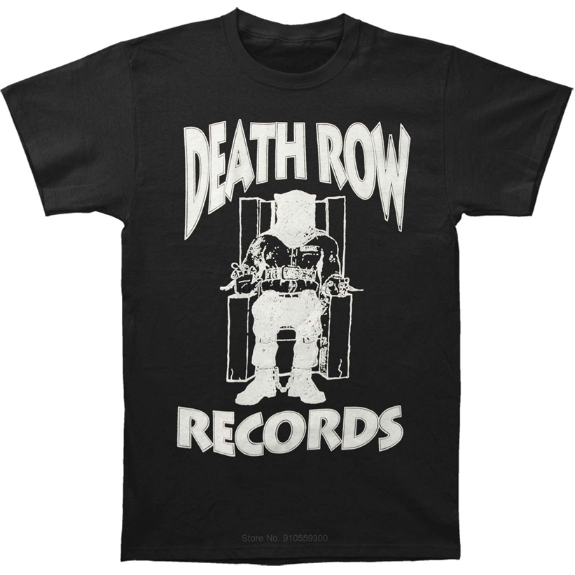 

Funny T Shirt Men Novelty Tshirt Death Row Records White T-Shirt cotton tshirt men summer fashion t-shirt euro size 220429, Black