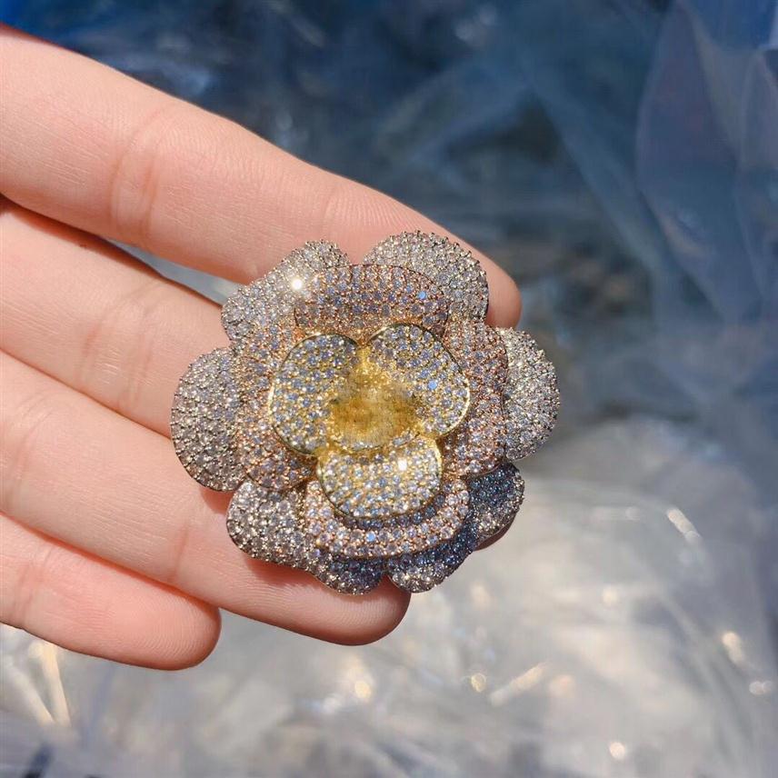 

Classic Camellia Brooch fashion brooches for women lady Women Party Wedding Lovers gift with flannel bag263Q