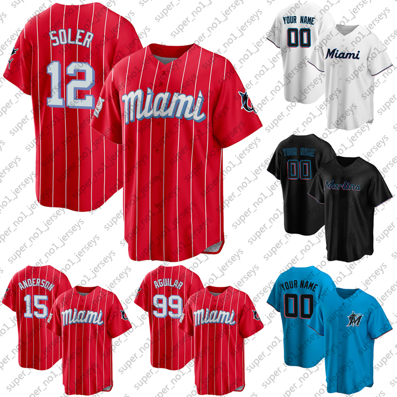 

Isan Diaz Miami 2021 City Connect 19 Miguel Rojas Marlins Jersey Chisholm Jr. Brian Anderson Adam Duvall Alcantara Dylan Floro Sixto Sanchez John Curtiss Cheap, Man custom jersey (mly)