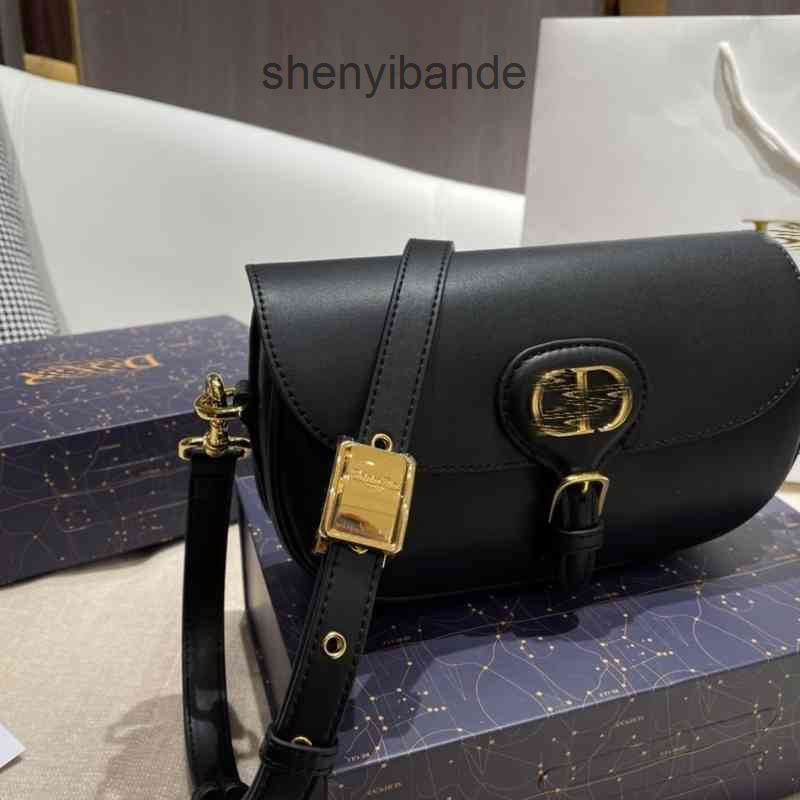 

Single designer bags Bags fashion brand christains 2022 Shoulder Cross Arm Bag Small Round Retro S 4WAA, Black