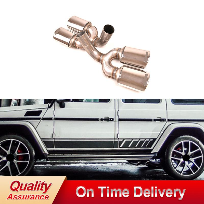 

Manifold & Parts Stainless Steel Exhaust Tips For G Class W463 G63 G65 Car Muffler TipsManifold