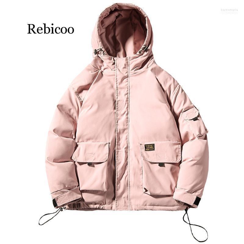

Men's Down & Parkas Men Winter Coats Hooded Jackets Good Quality Loose Casual Warm Fashion Outwear Jackets1 Kare22, Black
