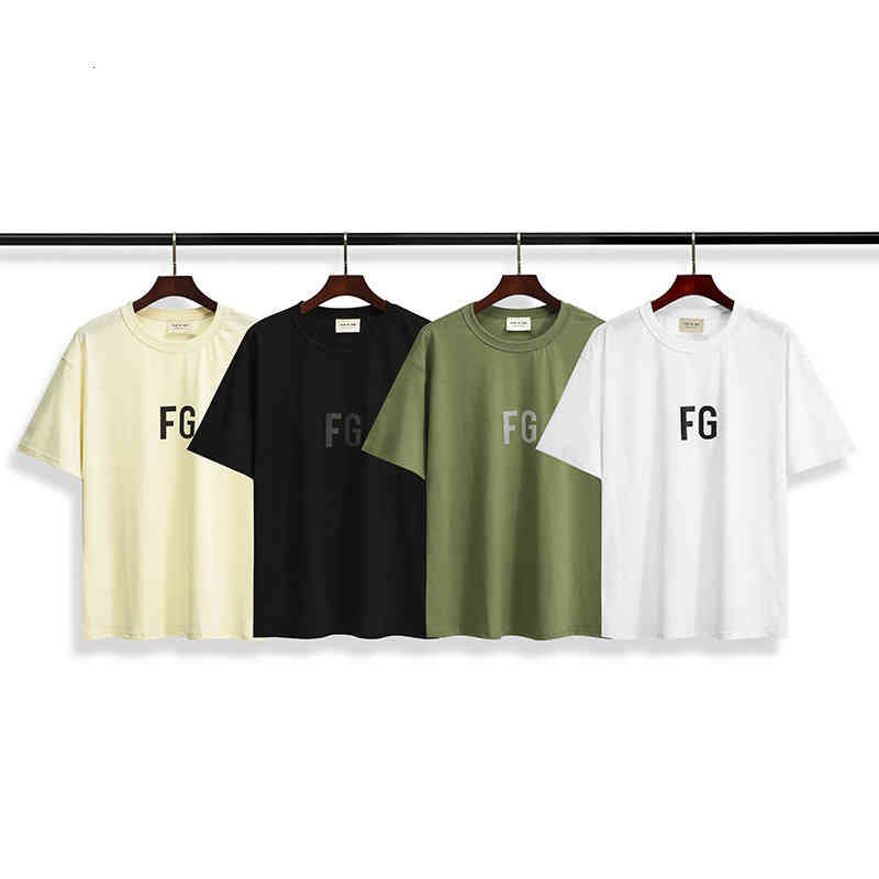 

Men' T-Shirts European version of high street fashion brand fear God rich reflective laser colorful letters men' and women' Short Sleeve T-Shirt 7K3P, 2# box