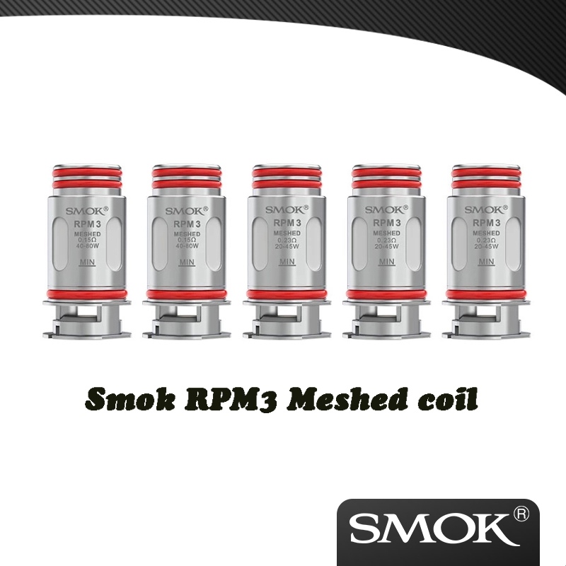 

Original SMOK RPM 3 Mesh Coil 0.15ohm 0.23ohm Vaporizer for Electronic Cigarette RPM5 & RPM-5 Pro Pod Kit