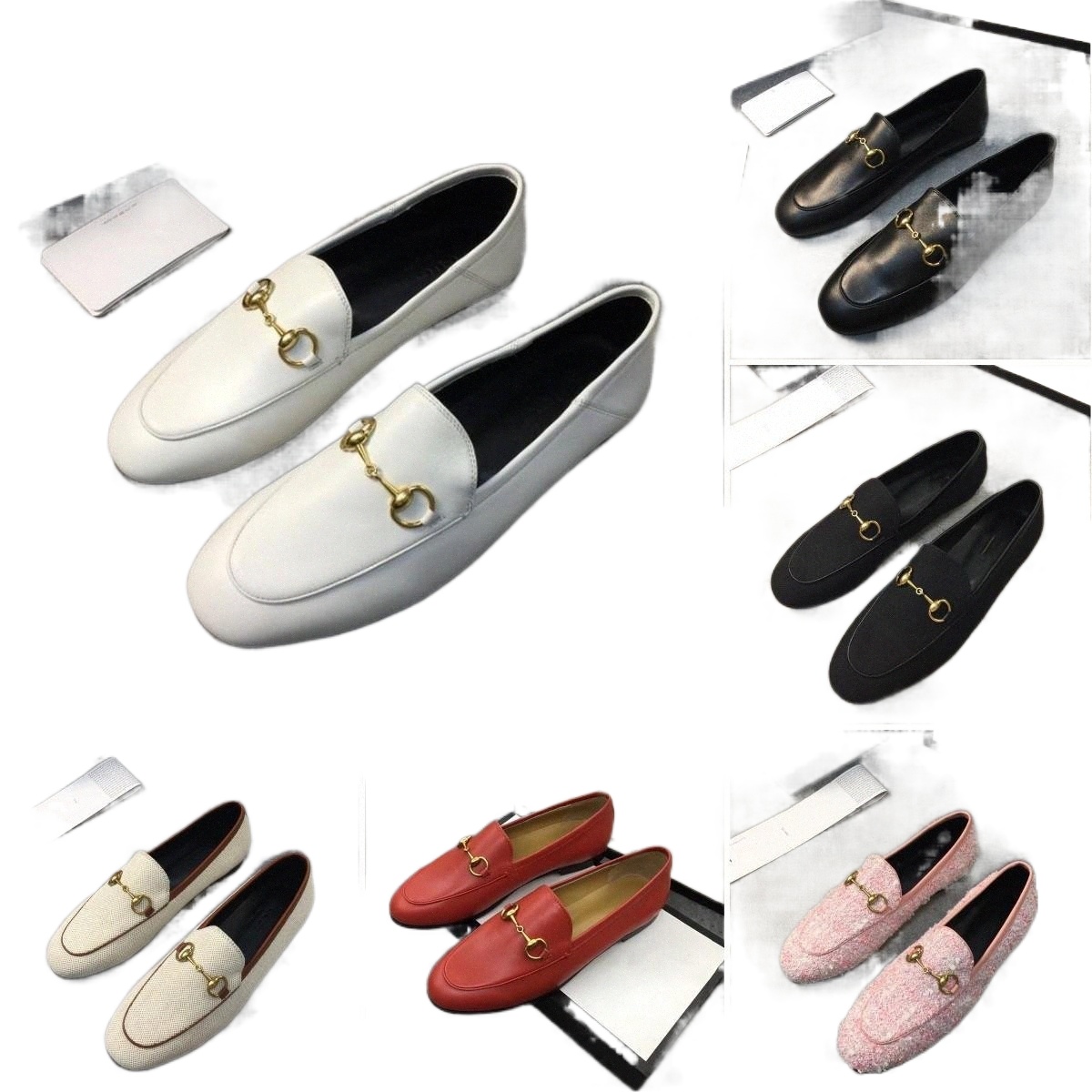 2022 Brand Designers Femme Chaussures Loafer Mules semelles en cuir avec double alphabet Buckle Princetown Luxurys Fashion Metal Buckles Casual S