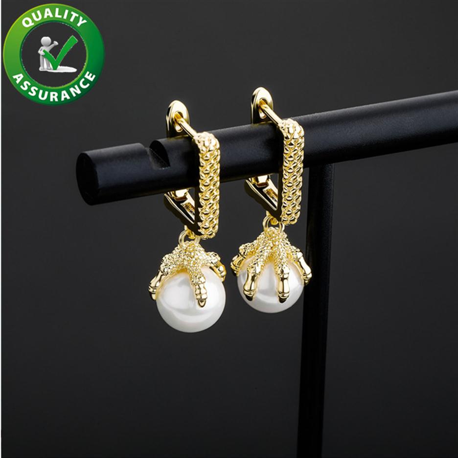 

Diamond Earrings Fashion Hoop Ear Ring Luxury Designer Jewelry Earring Iced Out Hip Hop Bling Jewellry Men Accessories Stud Earing2504