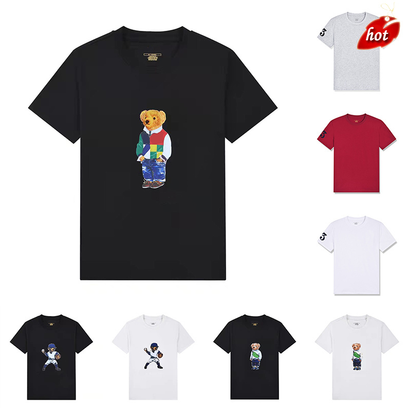 

brand Tshirts Designers Fashion T Shirts Ralphs Polos Mens Women T-shirts Tees Tops Man S Casual Chest Letter Shirt Luxurys Clothing Sleeve