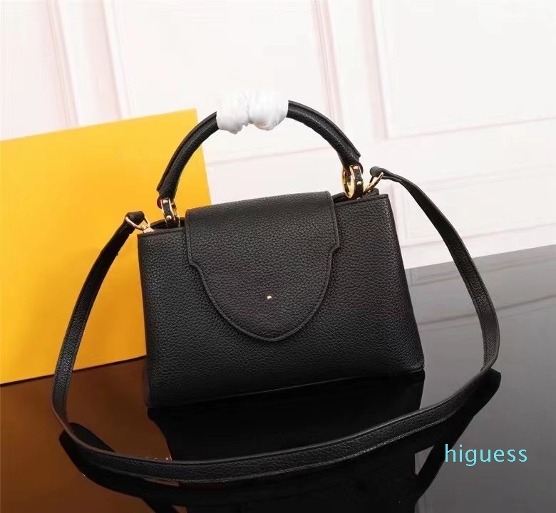

Top Quality Capucines Fashion Women Shoulder Bags Chain Messenger Bag Leather Handbags Shell Wallet Purse Ladies Cosmetic Crossbody Tote, Red