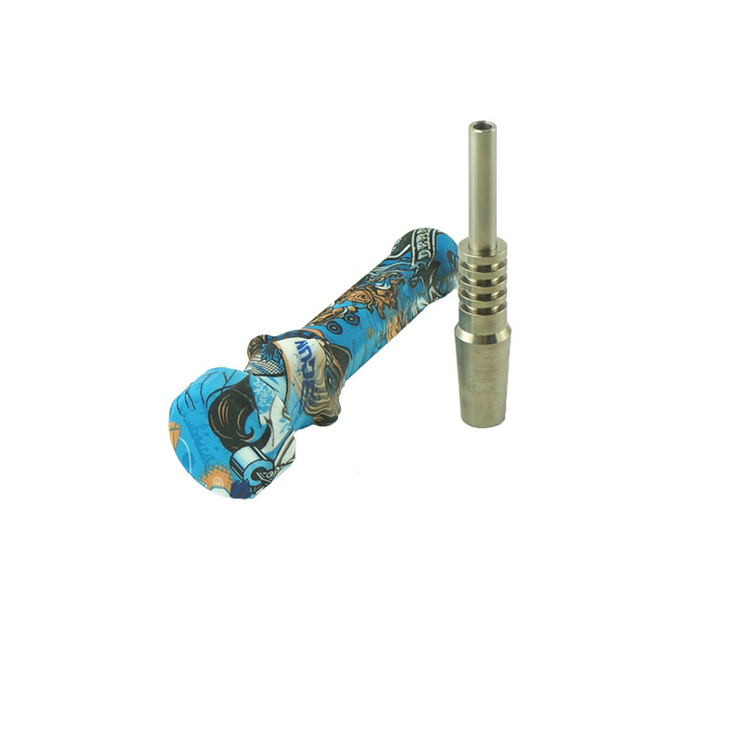 

silicone nectar collector smoking pipe dab straw without Titanium Nail