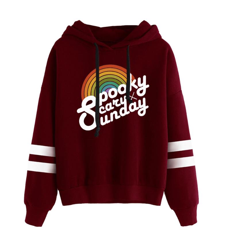 

Men's Hoodies & Sweatshirts WAWNI Spooky Scary Sunday Merch Casual Hoodie Cosplay Volleyball Hip Hop Clothes Men Weomens Pullover Fashion Sw, Red-ym02766