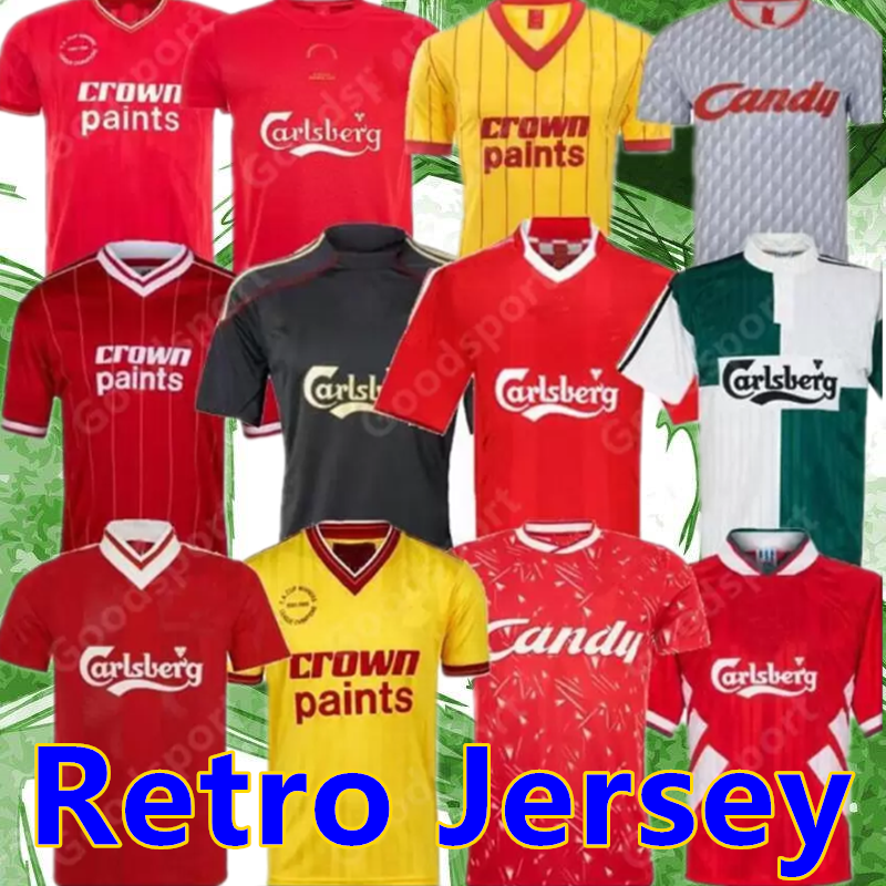 

McMANAMAN 04 05 Retro Gerrard Soccer Jersey TORRES 1982 DALGLISH Football Shirts FOWLER 1989 Maillot 06 07 Barnes 08 09 Rush 97 95 96 93 85, 1982 away