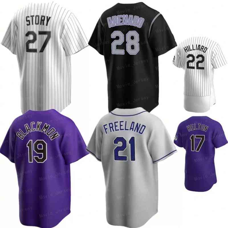 

Kris Bryant Charlie Blackmon jersey Jerseys Baseball Custom Trevor Story C.J. Cron Garrett Hampson Germán Márquez Antonio Senzatela Daniel Bard Player Wear, Men