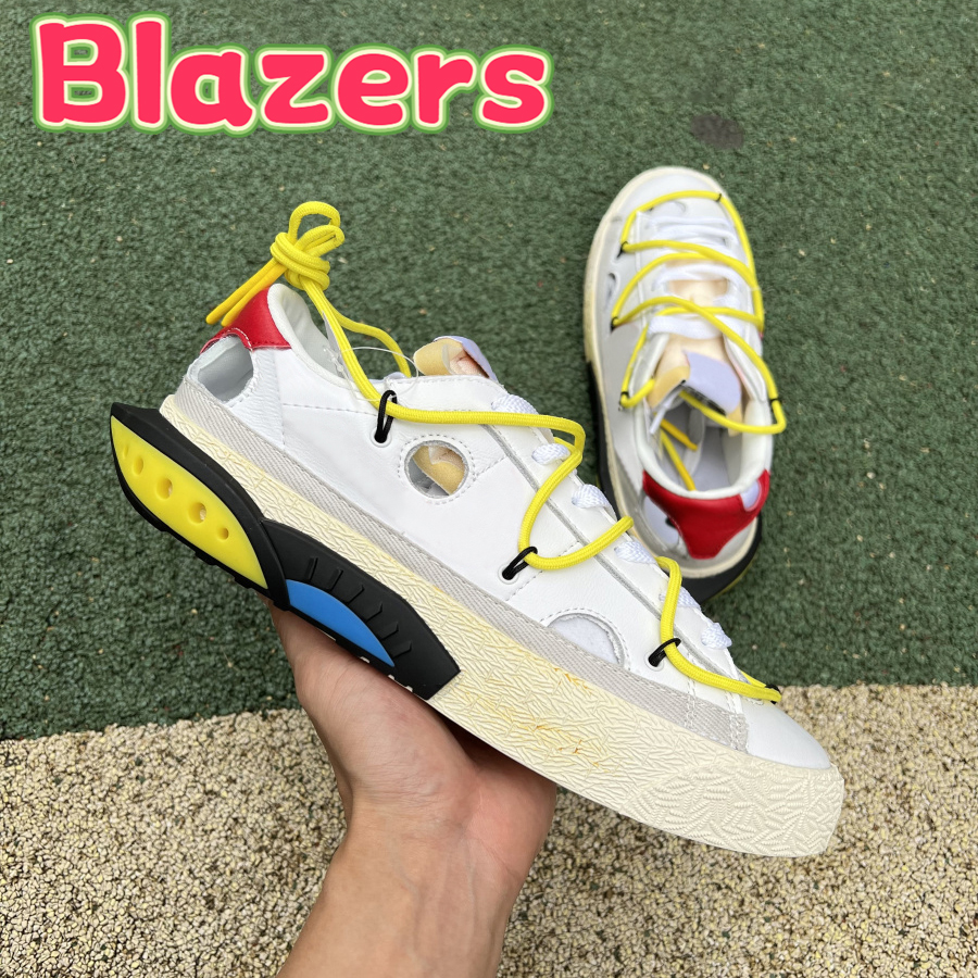 

2022 Top quality running Shoes Blazer Low x white mens Sneaker University Red Black Electro Green UNC fashion designer sneakers men sports trainers US 7-12