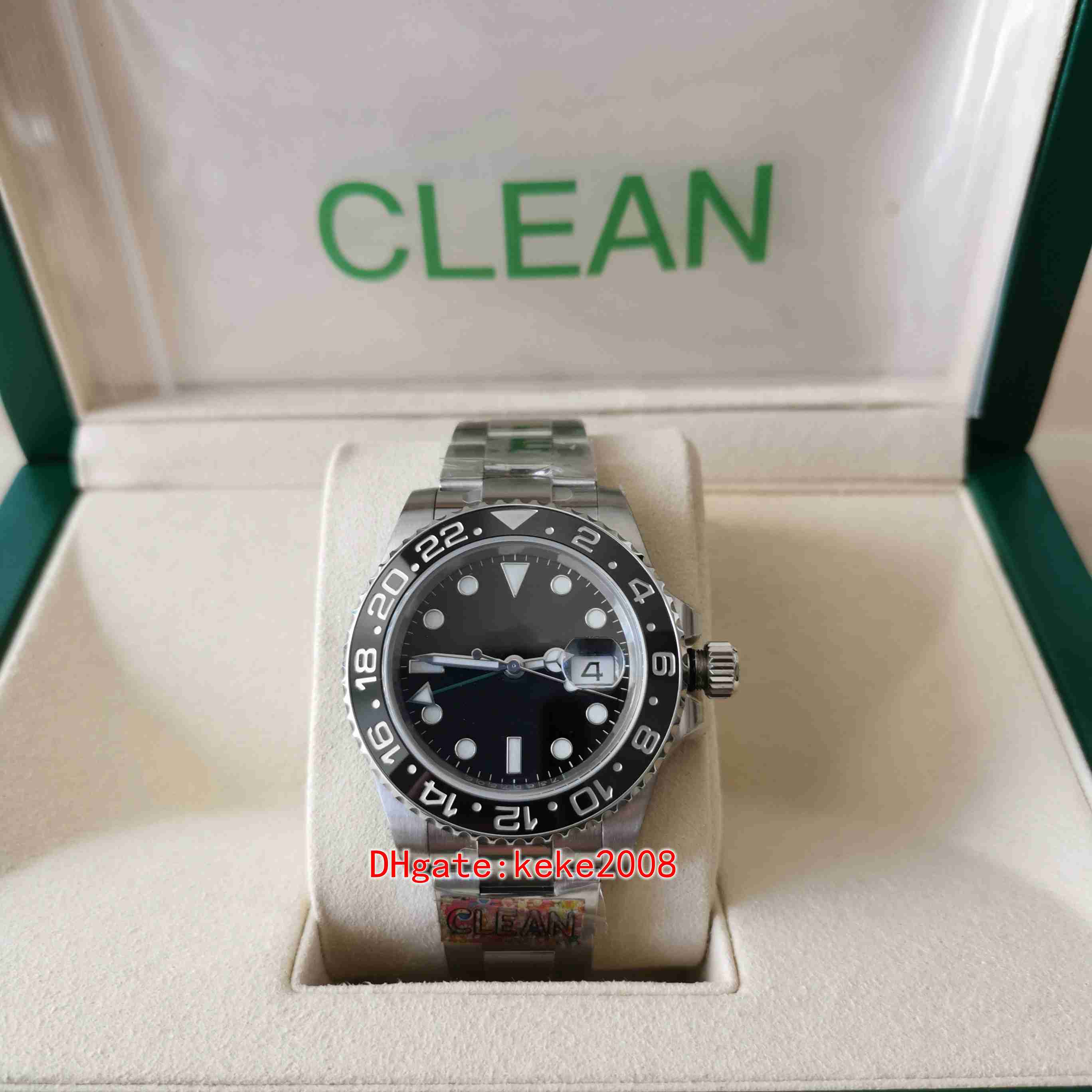 

Clean men watches 126710BLNR 126710 40mm 904L Sprite LumiNova Sapphire Waterproof Cal.3186 Movement Automatic mechanical Mens Watch Ceramic black Wristwatches, Buy box papers