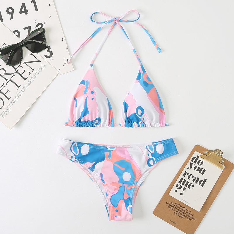 

Women' Swimwear Sexy High Waist Bikini Womens 2022 Push Up Swimsuit Bikinis Set Print Floral Bathing Suit Female Biquini BrazilianWomen, Color 4