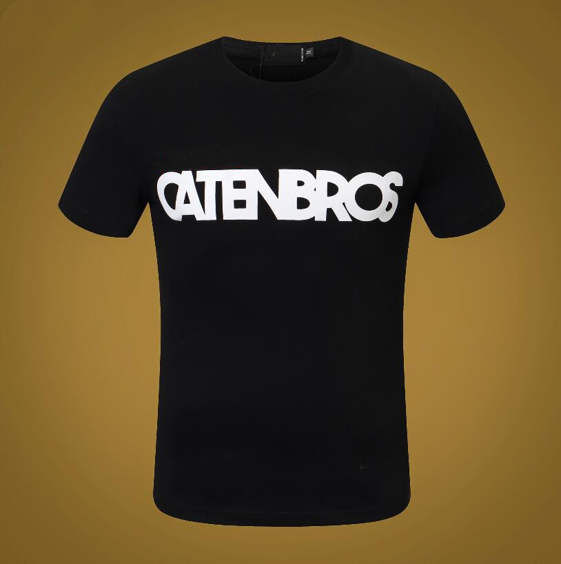 

Cotton T-shirt with rubberized DSQ Logo Mens Designer T Shirts Summer Fashion Casual Streetwear Tops Short Sleeve Tee 9903