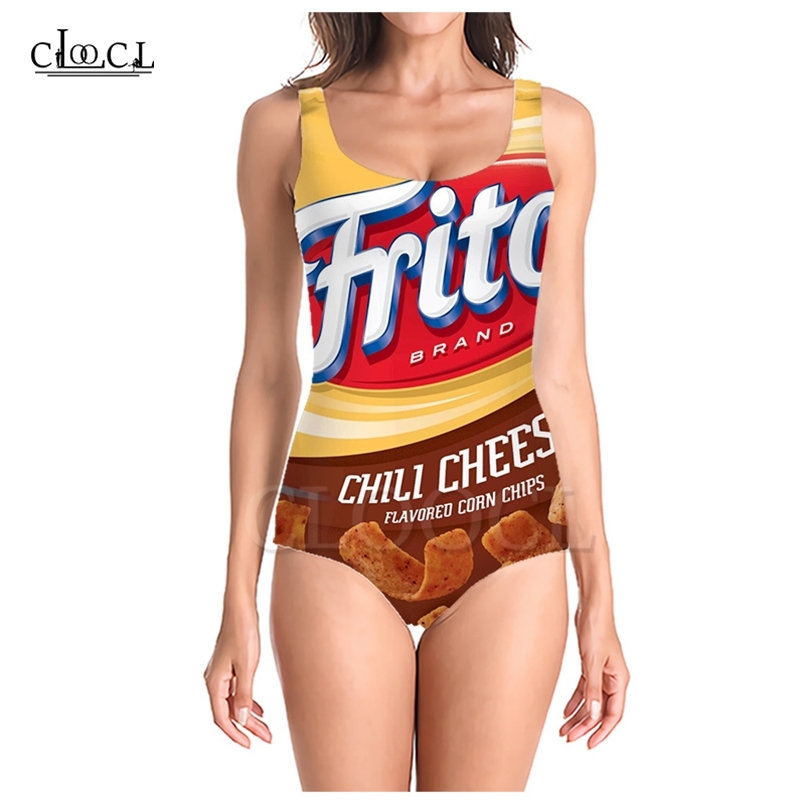 

Summer Delicious Potato Chips Food 3D Print Girls Onepiece Swimsuit Bathing Suit Sleeveless Slim Sexy Womens Swimwear 220617, One-piece swimsuit