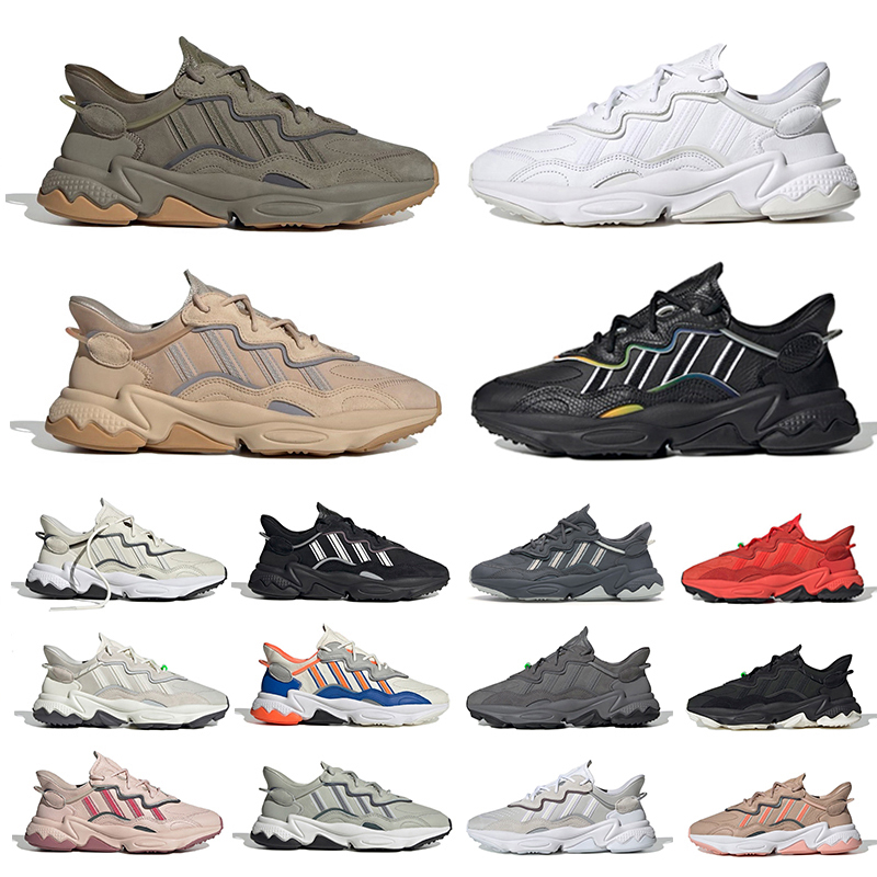 

Sale mesh ozweego mens running shoes Solar yellow Neon Green King Push T Pride Era Pack Cloud White Bright Cyan Bold Orange men women trainers sports sneakers, Color#19
