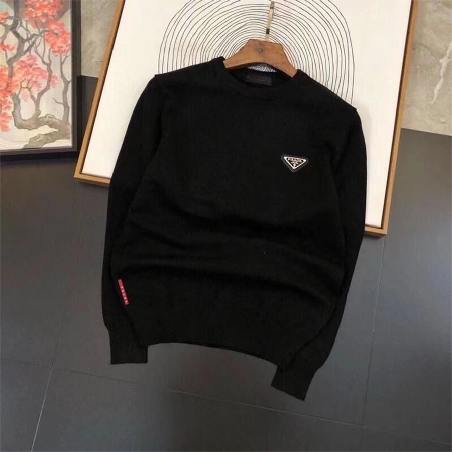 2022 Brand de créateur de mode Autumn chouchard européen Pull d'alphabet de pull pour hommes personnalisés de grande taille de grande taille de f
