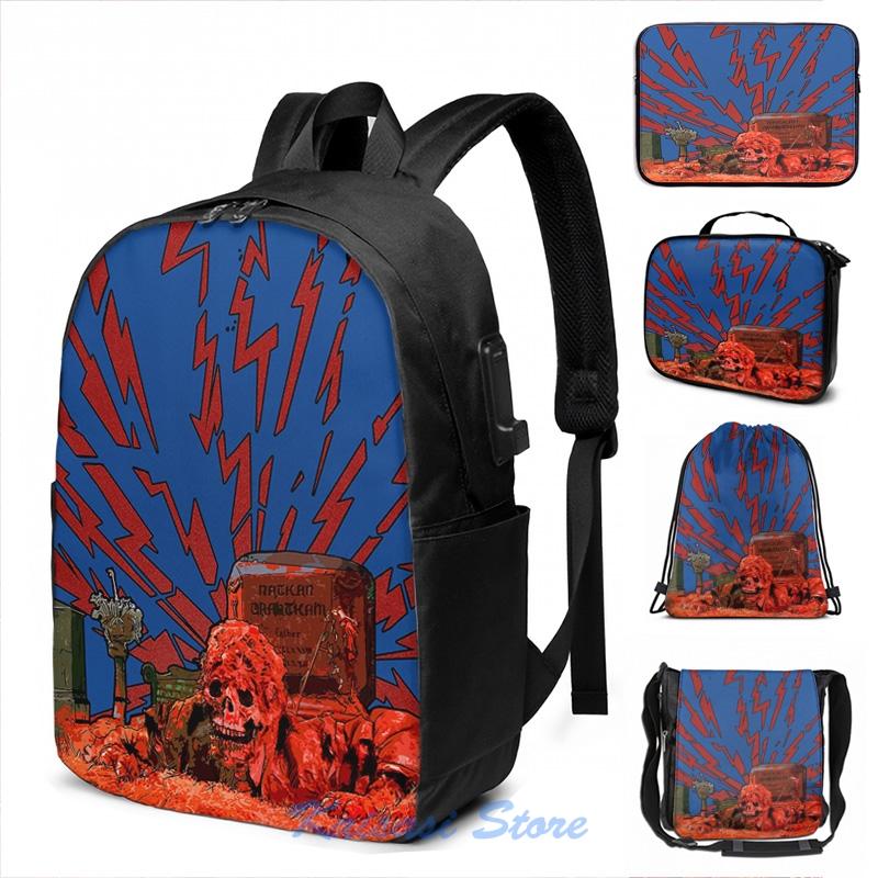 

Backpack Funny Graphic Print Creepshow- Fathers Day Zombie USB Charge Men School Bags Women Bag Travel Laptop, Drawstring bag