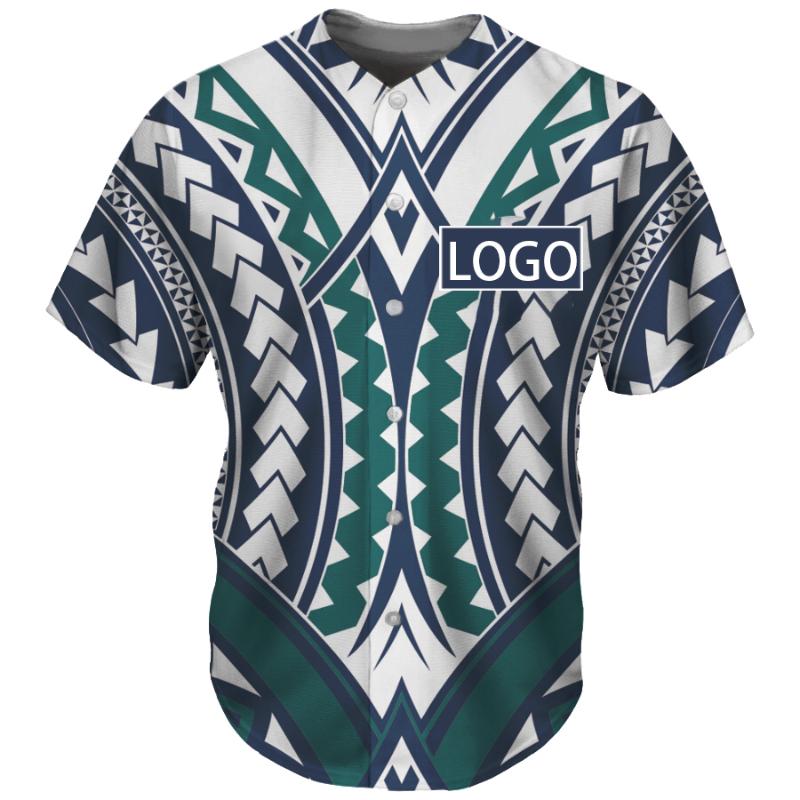 

Men's Casual Shirts Polynesian Tribe Team Style Loose Single-Breasted V-Neck Short Sleeves Suitable For Men Clothing Summer Baseball Uniform, Zsnf0403-d98