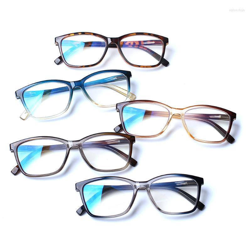 

Sunglasses Henotin Blue Llight Blocking Reading Glasses With Spring Hinges Classic Rectangular Frame Suitable For Men And WomenSunglasses