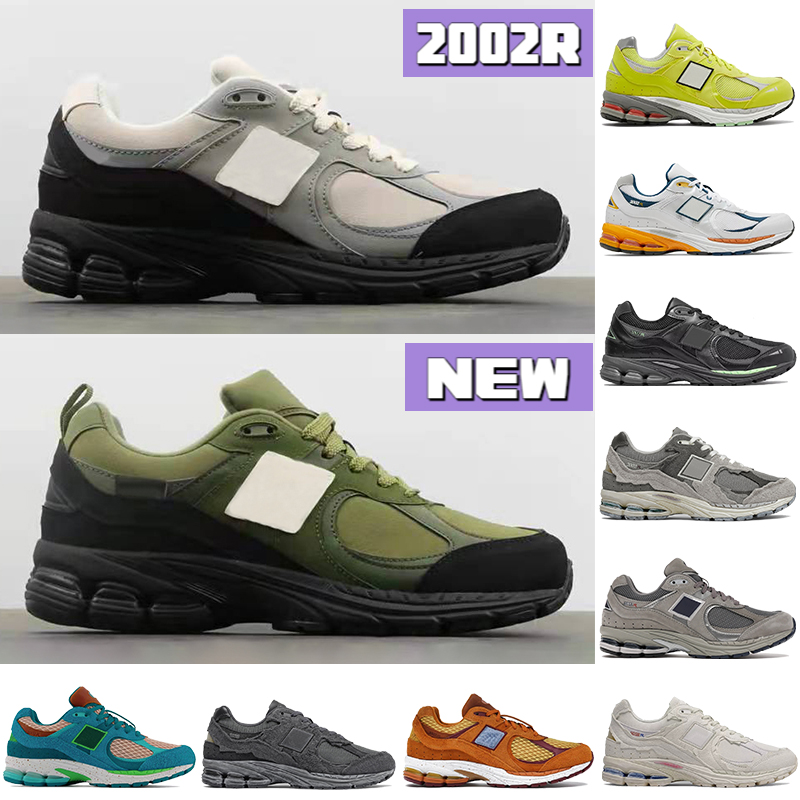 

Top quality 2002R Sneaker Casual Shoes basement grey olive Sulpher Yellow White Lagoon protection pack rain cloud Sea Salt phantom camo men women designer sneakers, 17 shoe box