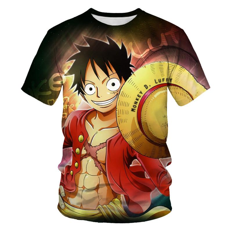 

Men' T-Shirts Summer One PiecesT Shirt Men Japanese Anime Luffy Cotton Tshirt Loose Casual Top Tee Clothes 2022 HommeMen, T3395