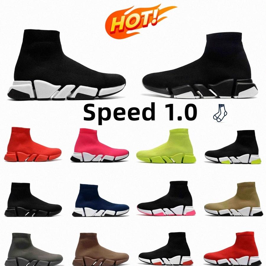 

Designer Sock Shoes Mens Sock Shoes Authentic Sneakers Speed 2.0 Graffiti White Pink Triple Black Unc Blues New Beige Orange l1ie#, 36-45