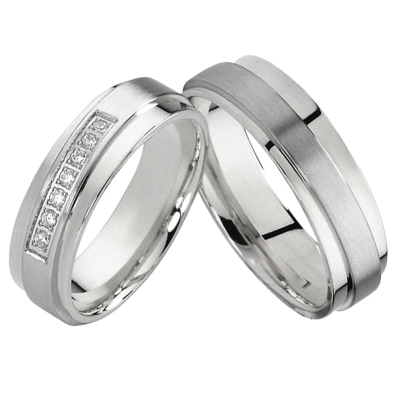 

Wedding Rings Unique Promise Band Men Ring Fashion Jewelry White Gold Color Allainces Engagment Couples For WomenWedding