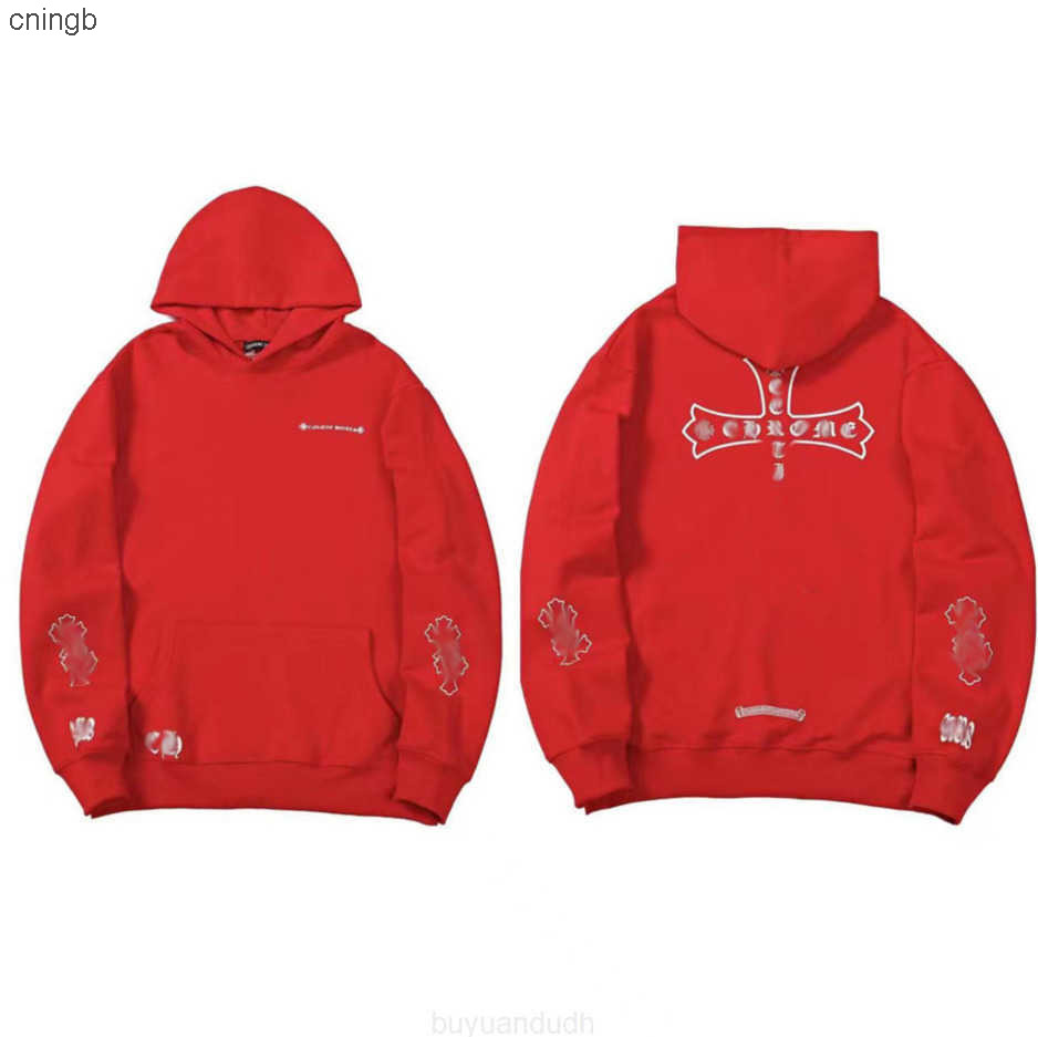 

New Chrome Loose Mens Fashion Sweatshirts Classic Brand Ch Designer Hoodie Horseshoe Sanskrit Print Luxury Jacket Pullover Hooded