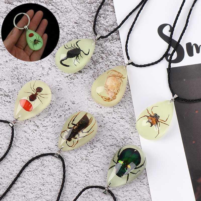 

Pendant Necklaces Luminous Natural Insect Stone Scorpions Inclusion Genuine Baltic Necklace Special GiftPendant