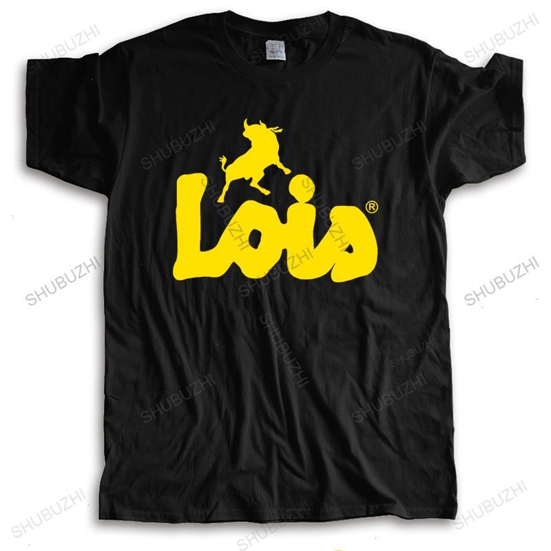 

Fashion High Quality T-shirt Men Crew Neck Tees Lois Camiseta Black Yellow Short Sleeve Cotton Summer, Carbon
