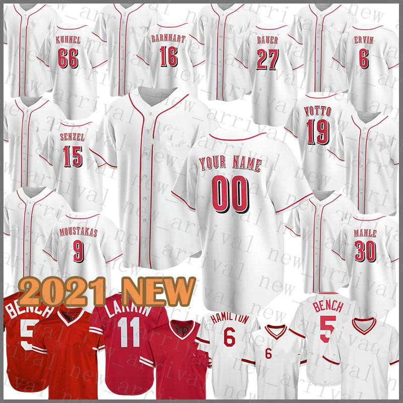 

Custom Reds 14 Pete Rose Baseball Jersey 11 Barry Larkin 5 Johnny Bench 27 Matt Kemp 30 Ken Griffey Jr 15 Nick Senzel 7 Suarez, Custom(hongren