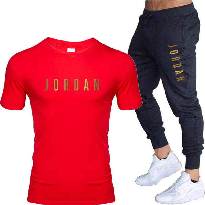 

Summer Mens 2022 Designer Tracksuits Casual Sweatpants Men Cotton Sports Suit basketball T-shirt pant Luxury Set Brand Fitness clothing, White