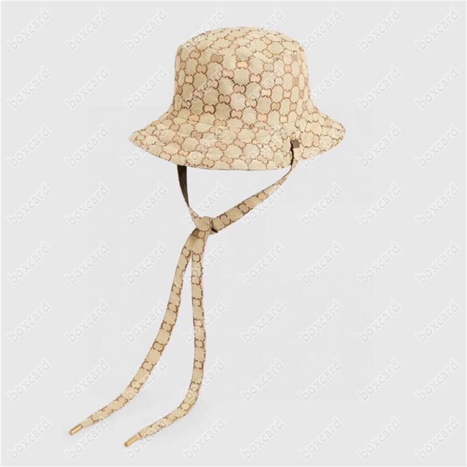 Men Women Double G Sided Bucket Hat Newest Designer Sun Cap Lace Up Fisherman Hats Two Sides Pattern Unisex Outdoor Caps Mulit Way239z