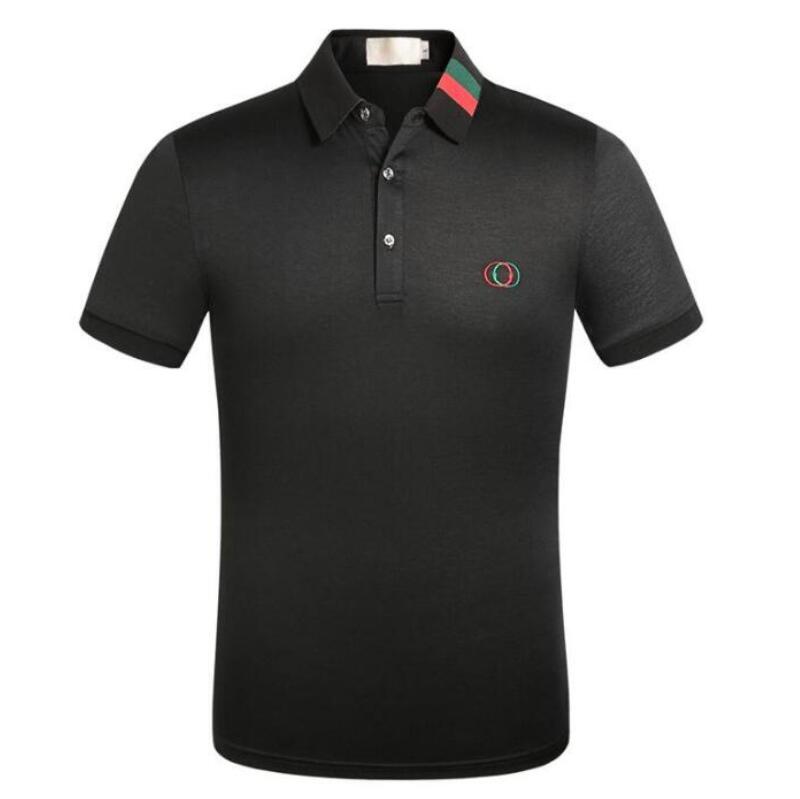 

Men polo Fashion Embroidery GGity Letter Pattern Print Breathable Men's Casual Tops Luxurys Designer T-Shirt, 01