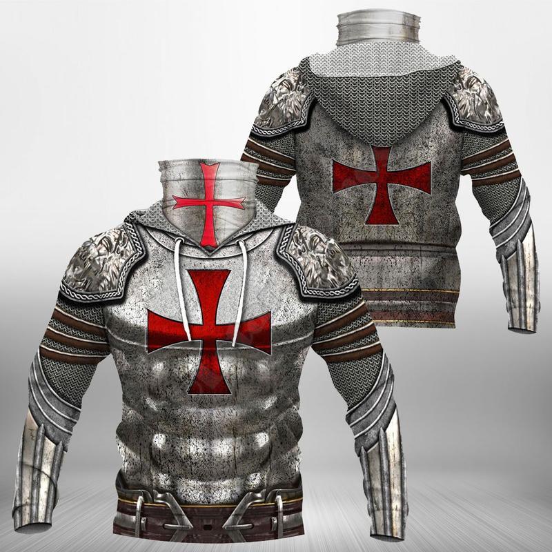 

Men's Hoodies & Sweatshirts Knights Templar Armor 3D Printed Harajuku Fashion Sweatshirt Women Men Casual Pullover Hoodie Mask Warm Drop 03