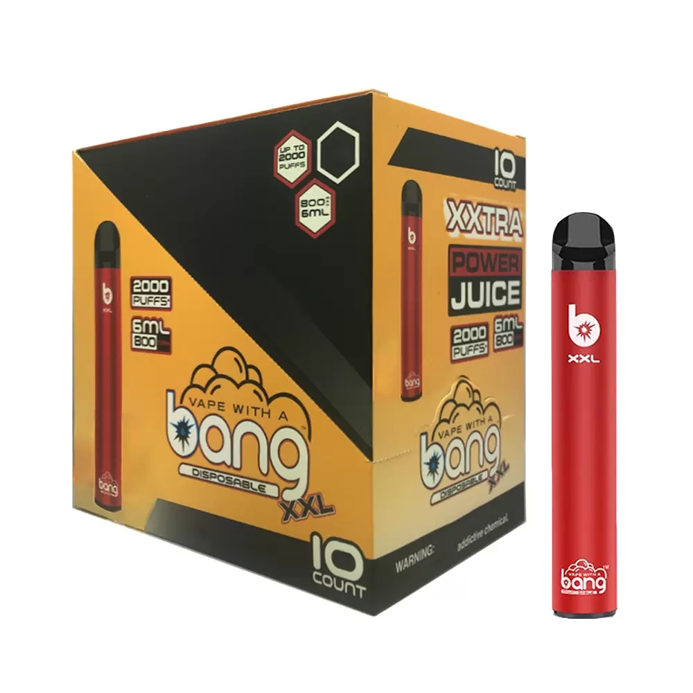 

Bang XXL Disposable Vape Device Pen 2000Puffs 800mAh Power Battery Pre-filled 6ml Pods Cartridges Vapor e Cigarette Portable Vaporizer