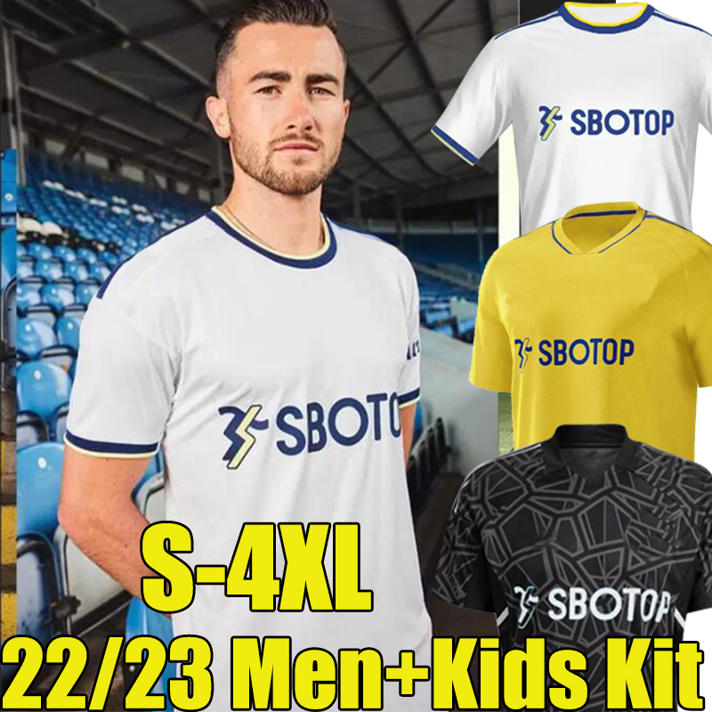 

XXXL 4XL 22/23 BAMFORD Home Away soccer jerseys 2022 2023 FIRPO JAMES HARRISON HERNANDEZ COSTA PHILLIPS RAPHINHA MESLIER Leeds Unitedes men kids Kits football shirt, 22-23 away